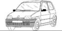 Подкалници за FIAT CINQUECENTO (170) от 1991 до 1998
