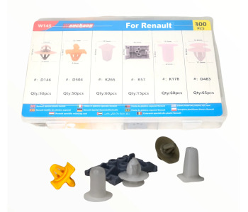 Крепежни елементи и щипки за RENAULT кутия 300 бр. за RENAULT MASCOTT (FH_) товарен от 1999 до 2004