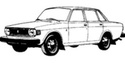 Метални кори под двигател за VOLVO 140 от 1967 до 1974