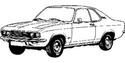 Метални кори под двигател за OPEL MANTA A от 1970 до 1975