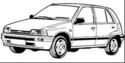 Кори под двигател за DAIHATSU CHARADE III (G100, G101, G102) от 1987 до 1993