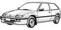 Крепежни елементи и щипки за HONDA CIVIC IV (EC, ED, EE) хечбек от 1987 до 1993