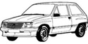 Крепежни елементи и щипки за OPEL CORSA A (S83) товарен от 1986 до 1993