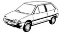 Крепежни елементи и щипки за CITROEN AX (ZA-_) от 1986 до 1991