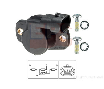 Датчик, положение на дроселовата клапа EPS 1.995.083