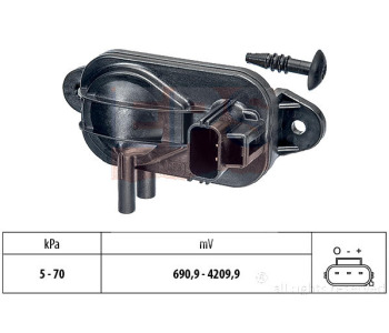 Датчик, налягане във всмукателните тръби EPS