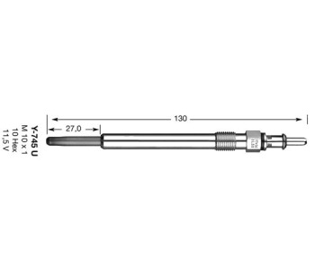 Подгревна свещ 11,5волт D-POWER11 (6346) NGK