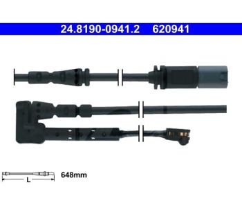 Индикатор, износване на накладките ATE