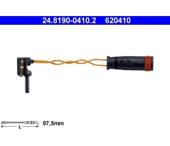 Индикатор, износване на накладките ATE