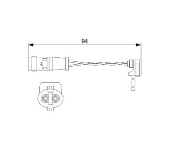 Индикатор, износване на накладките BOSCH