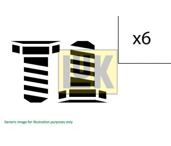 Комплект винтове, маховик LuK 411 0257 10
