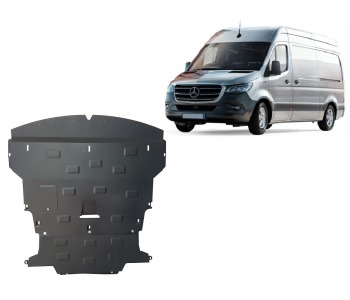 Метална кора под двигател, скоростна кутия, радиатор, предна броня за MERCEDES SPRINTER (907, 910) 3.5T товарен от 2018