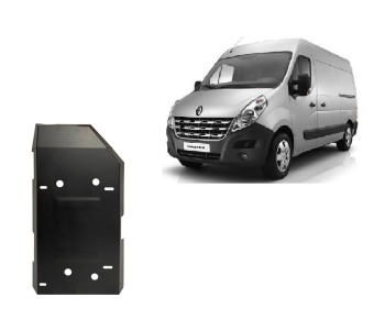 Метална кора под Резервоар за акумулатор и AdBlue за RENAULT MASTER III (EV, HV, UV) платформа от 2010